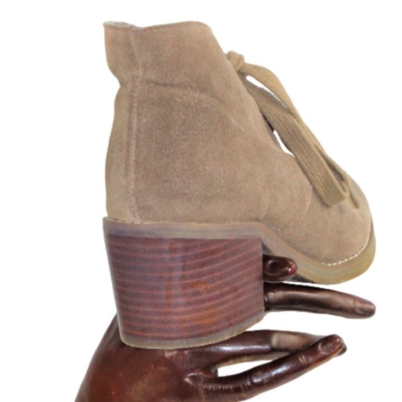 Sbicca Terrafina Vintage Collection Sandstone Suede Lace-Up Ankle Boot Size 6 - Picture 7 of 8